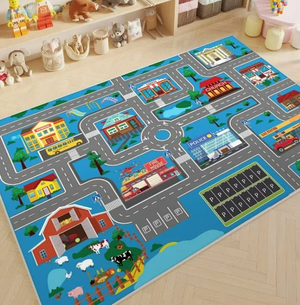 В наличии детский коврик ПАРКОВКА