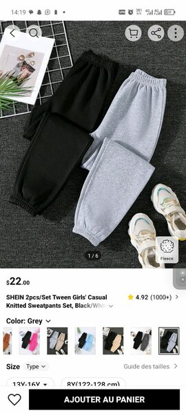 Jogging homme et femme deux à 5500