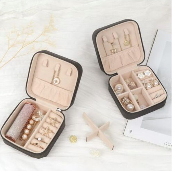 Boîte à bijoux portable luxe
