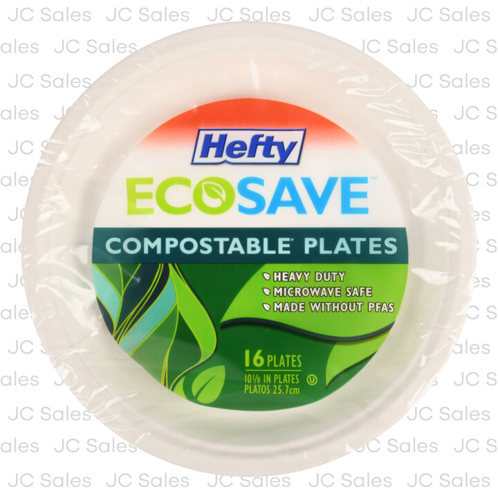 Assiettes compostables Hefty