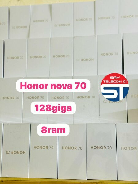 Smartphone Honor Nova 70 & Huawei Nova Y70 neuf 128Go/8Go RAM