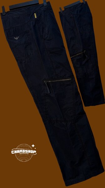Pantalon cargo multi-poches noir