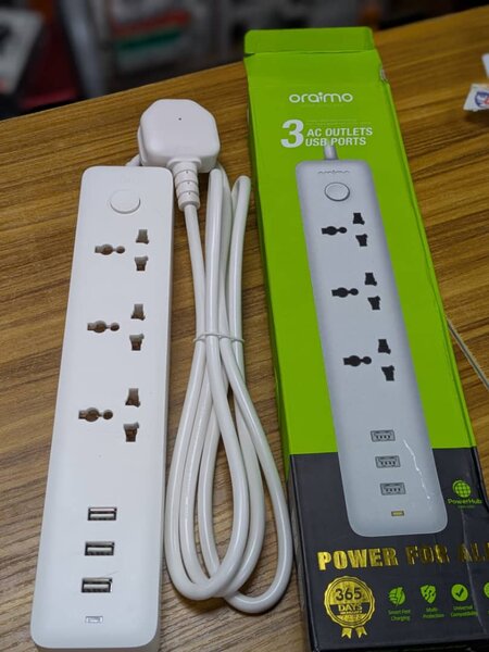 Oraimo Power Strip 3-Outlets