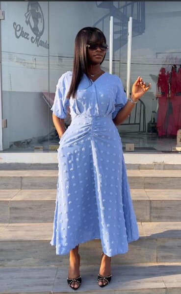 Robe midi élégante bohème