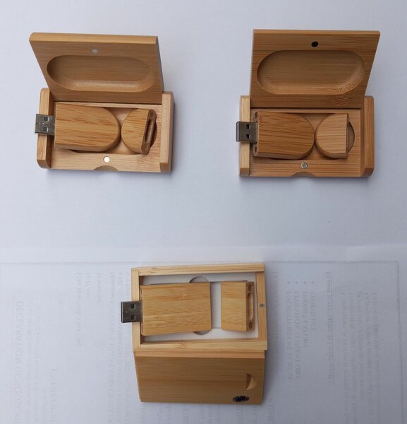 Clé USB 32 Go en bois + OTG