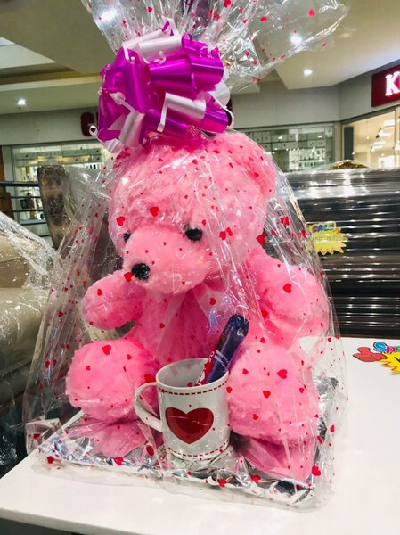 Teddy Bear, mug cup and PS chocolate