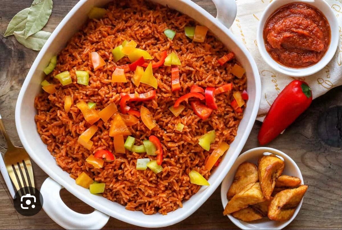 Seafood Jollof Rice,Vegetable Jollof Rice