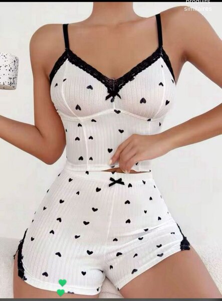 ENSEMBLE PYJAMA COURT FÉMININ