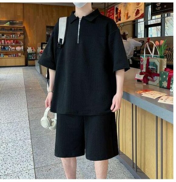 Ensemble décontracté noir homme