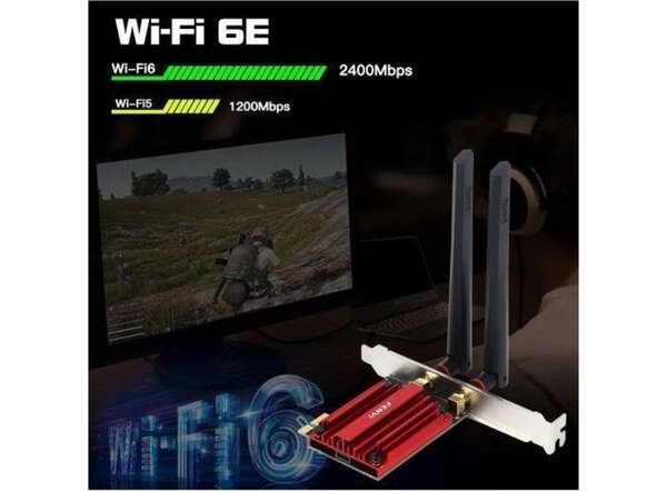 Carte Wi-Fi 6E PCI-E