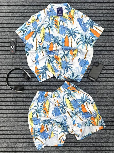 Ensemble homme chemise et short