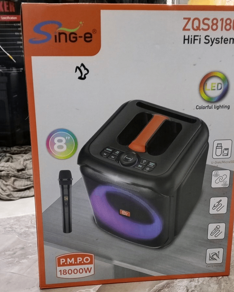 Enceinte Karaoké Portable LED