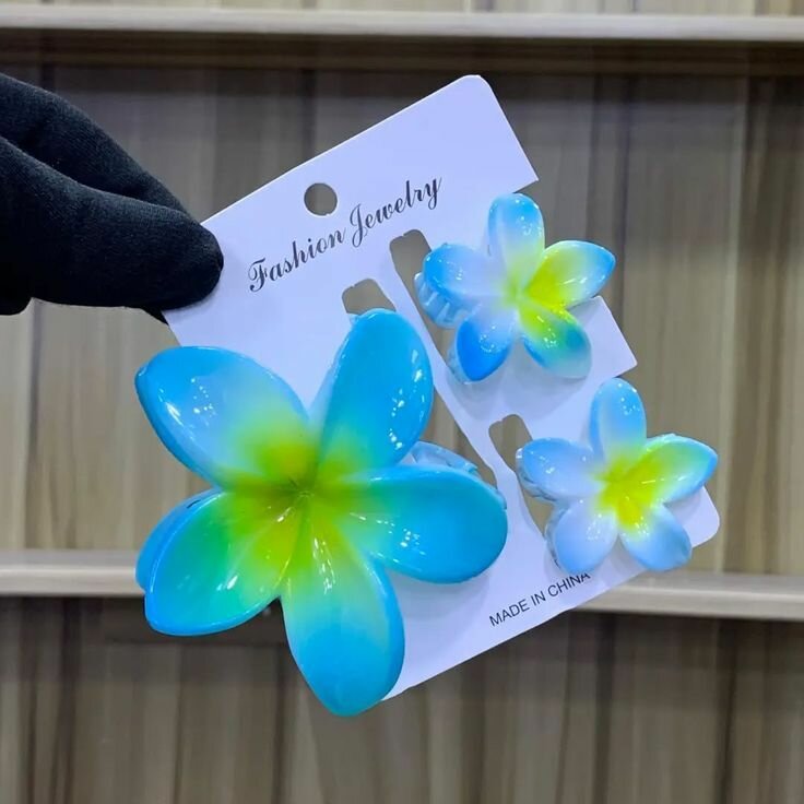 Barrettes Fleurs Colorées