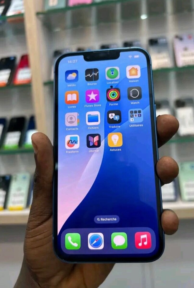 iPhone occasion bleu reconditionné