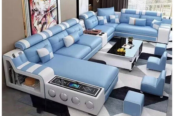 Canapé d'angle modulable luxe