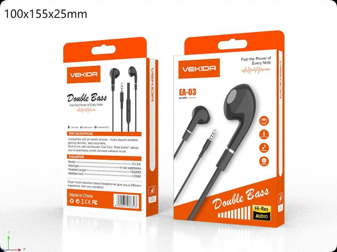 Ecouteur VEKIDA Double Bass