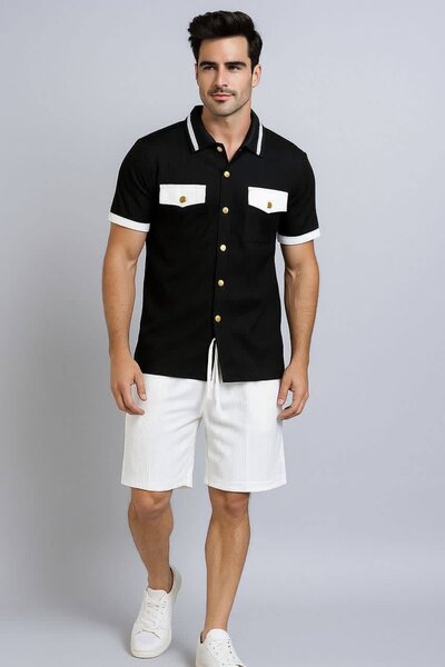 Chemise Décontractée Homme Boutonnée