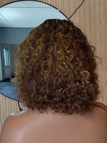 Perruque frange fringe curls