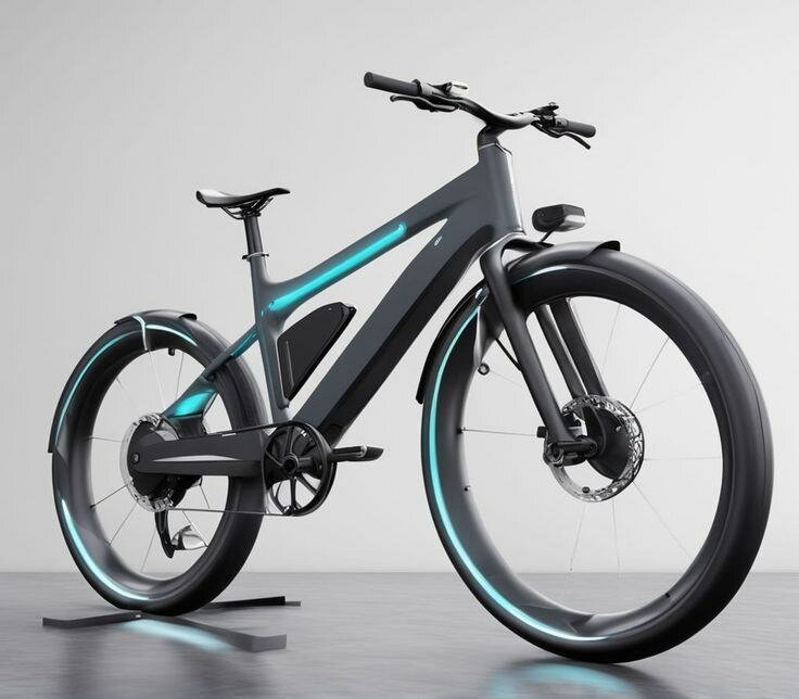 Vélo électrique futuriste