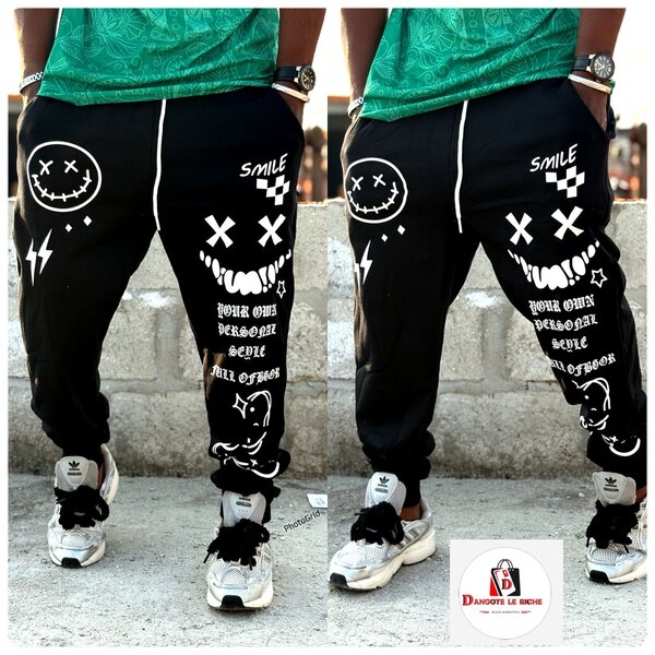 Pantalon streetwear graphique
