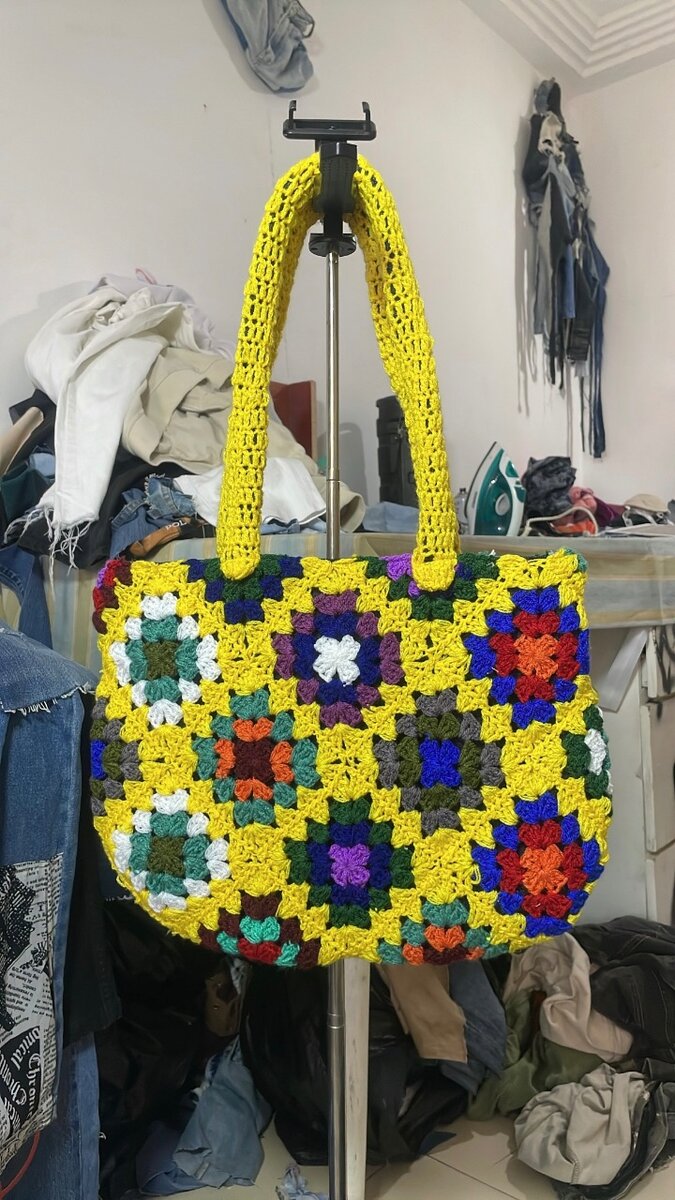 Sac granny au crochet