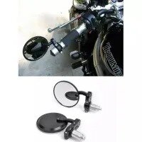 MOTORCYCLE BAR END MIRRORS - CAFE RACER STYLE