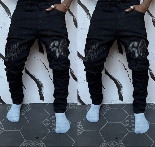 Jeans déchirés homme tendance