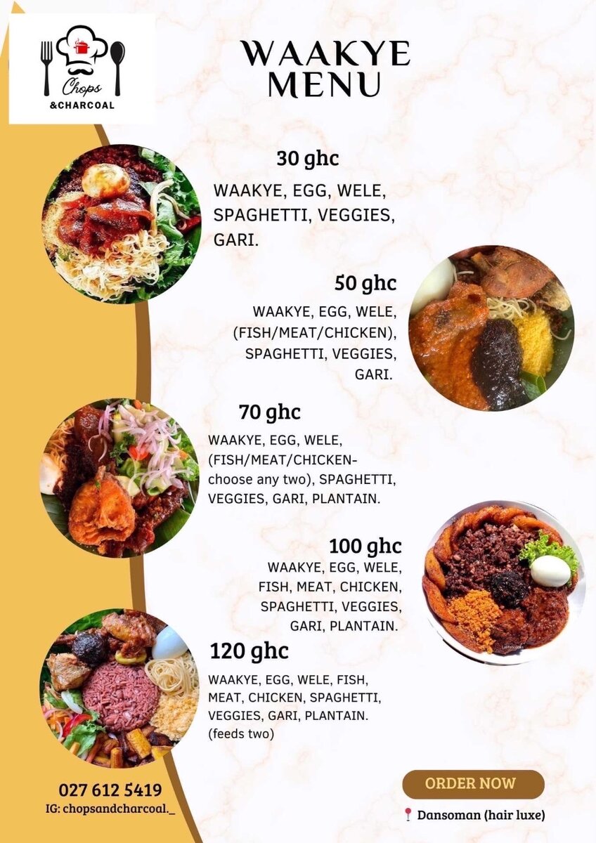 Chops Waakye in Dansoman