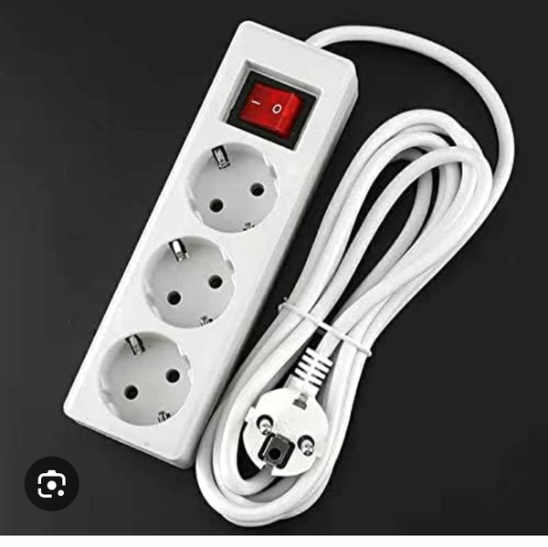 Prise multiple 3 prises avec interrupteur