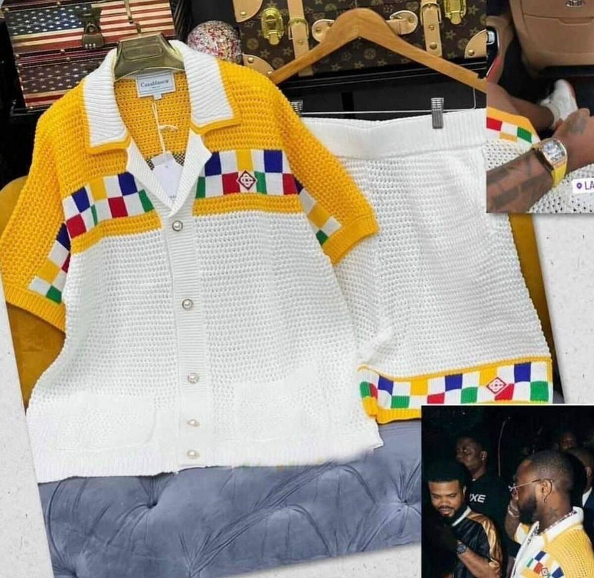 Ensemble tricot coloré tendance