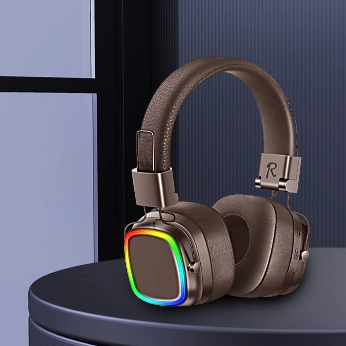 Casque Bluetooth avec LED RGB