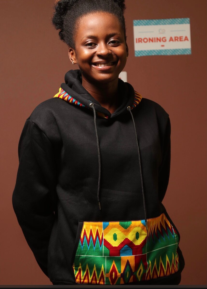 Hoodie with kente design