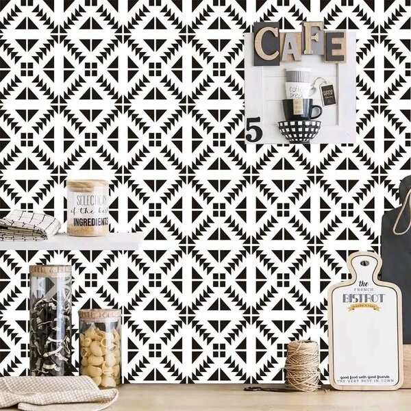 Papier peint géométrique moderne