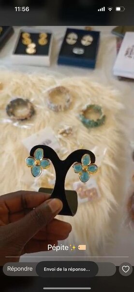 Boucles d'oreilles fleur