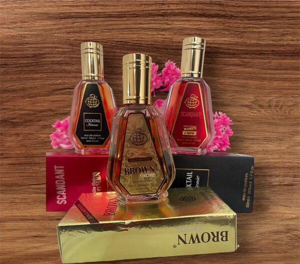 Barakat and  scandant perfume packages
