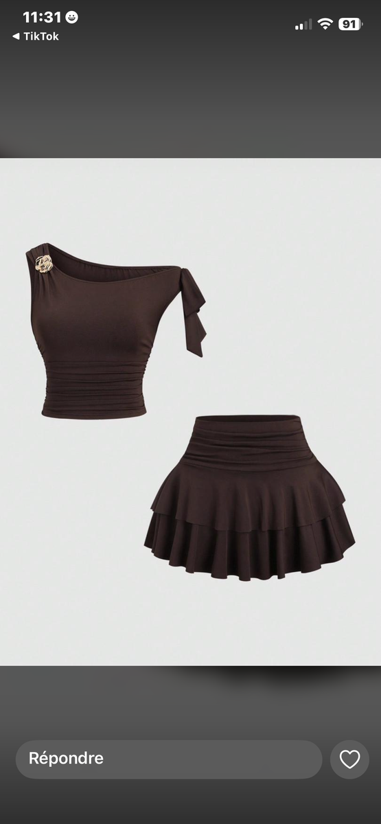 Jupe en Denim Moderne Femme