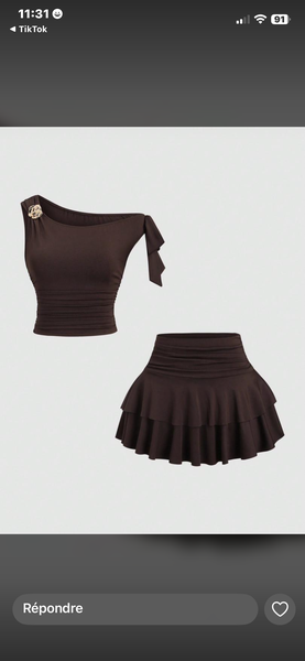 Jupe en Denim Moderne Femme