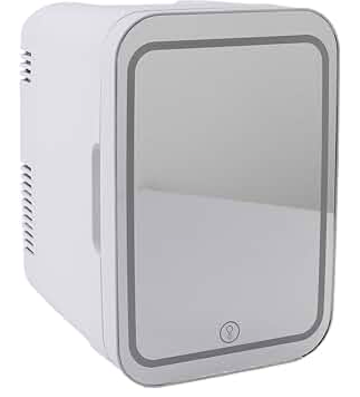 Beauty Fridge with Mirror Design Compact Refrigerator