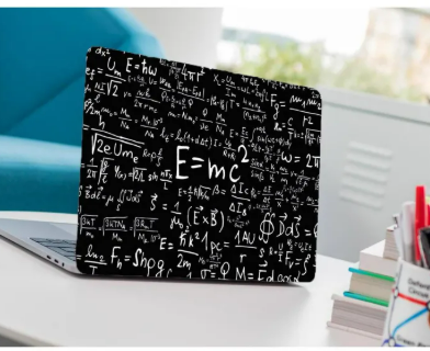 E=mc Laptop Back Skin-Laptop Skin Vinyl Sticker Decal, 13 13.3 14.6 15 15.4 15.6 inch Laptop Skin Sticker Cover For All Laptops