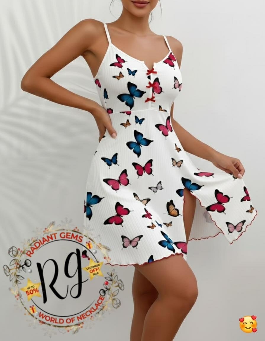 Robe volante papillons chic