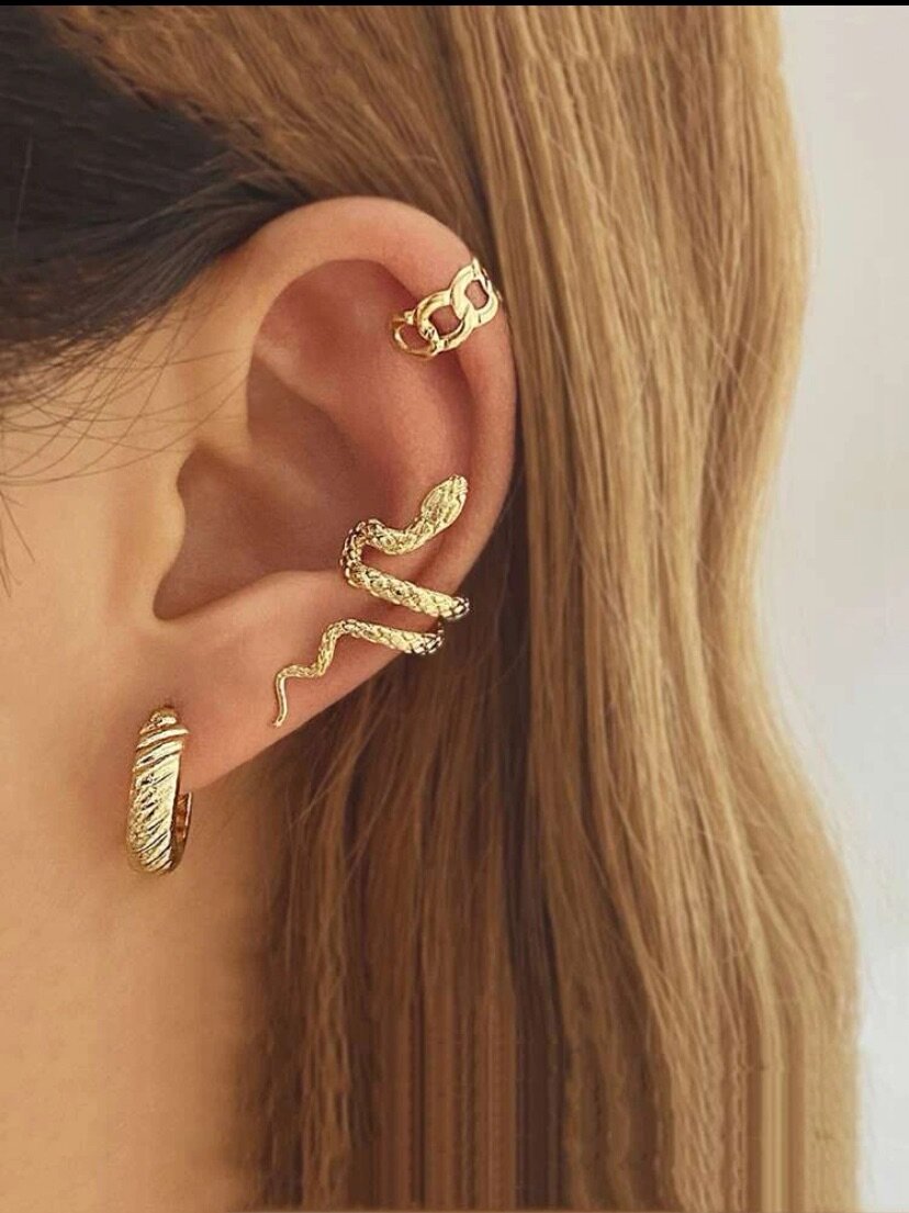 3pcs Earrings cuff