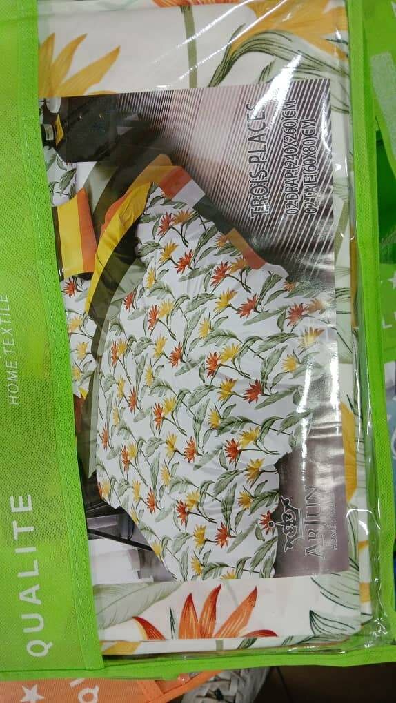 2 draps 2 taies d'oreillers