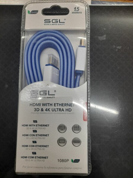 Câble HDMI Ethernet 3D 4K 1.5m
