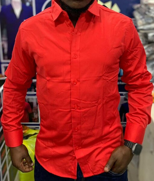 Chemise Homme Rouge Élégante