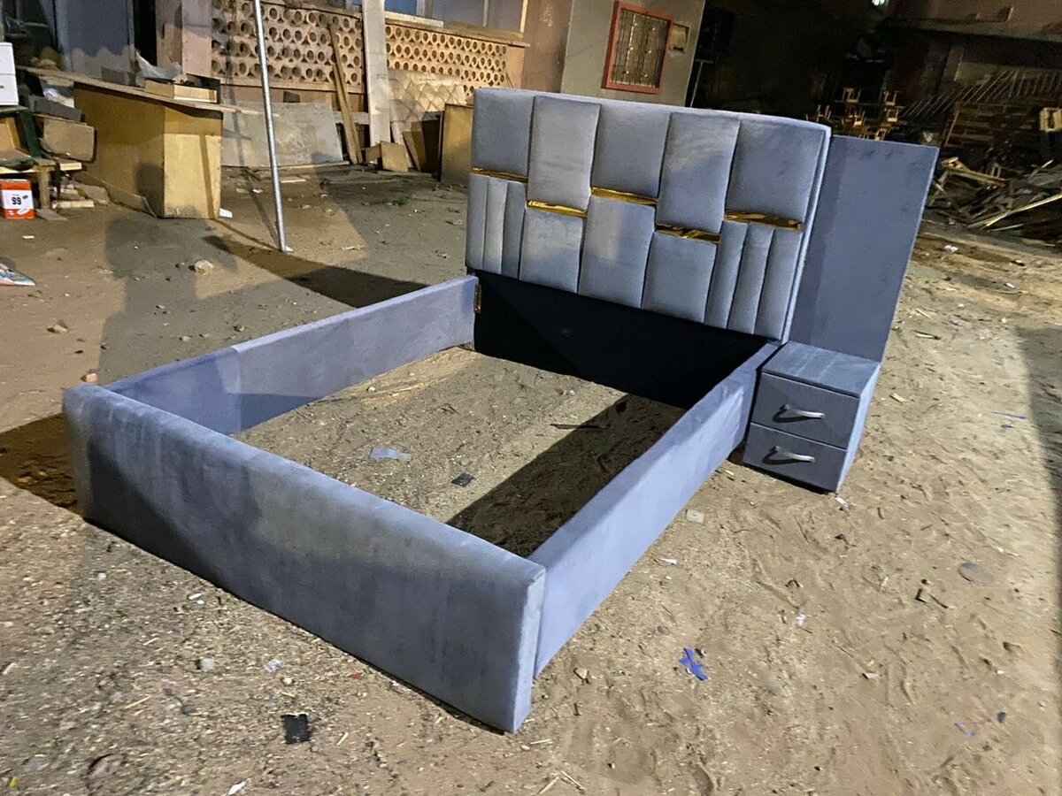 Double Bed Frame with extended drawer