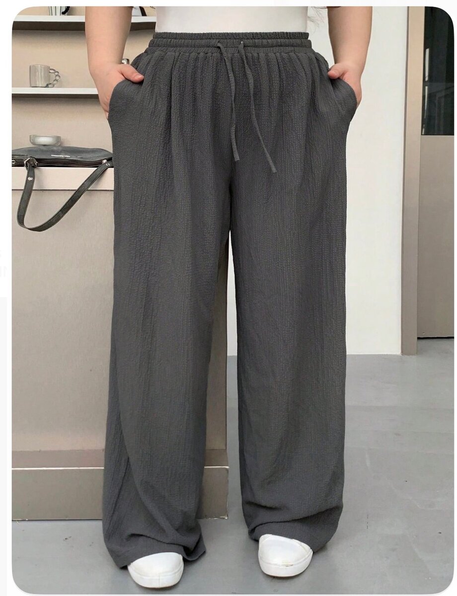 Pantalon large en lin