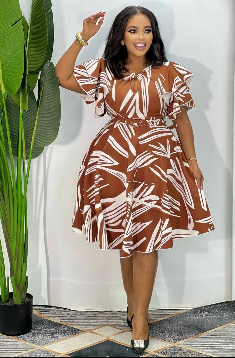 Robe élégante à motifs