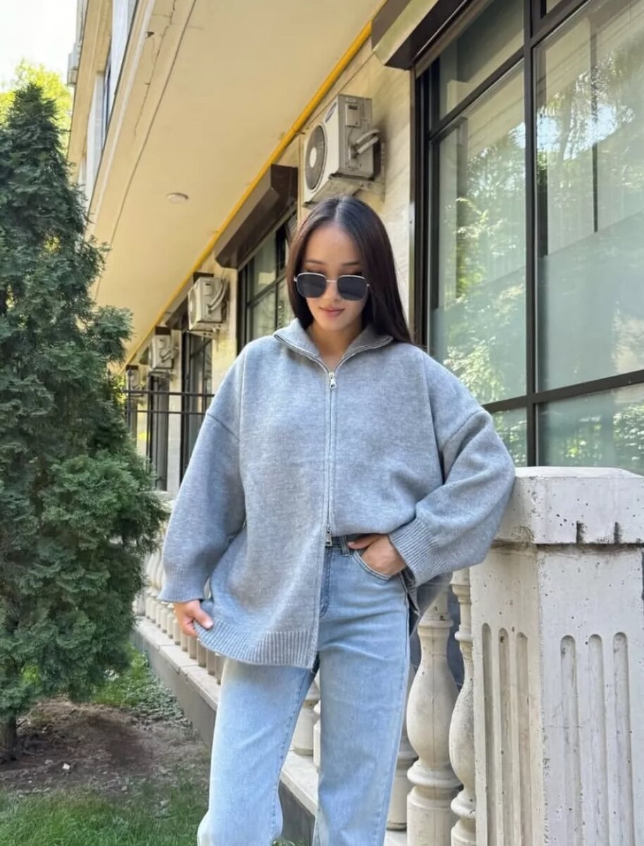 Кардиган на полном замке