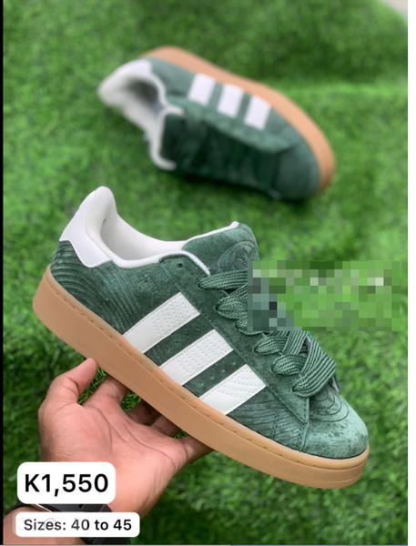 green and white sneakers