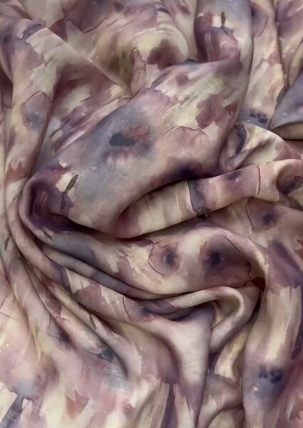 Красивая лёгкая ткань Тенсель батист с узором для пошива одежды